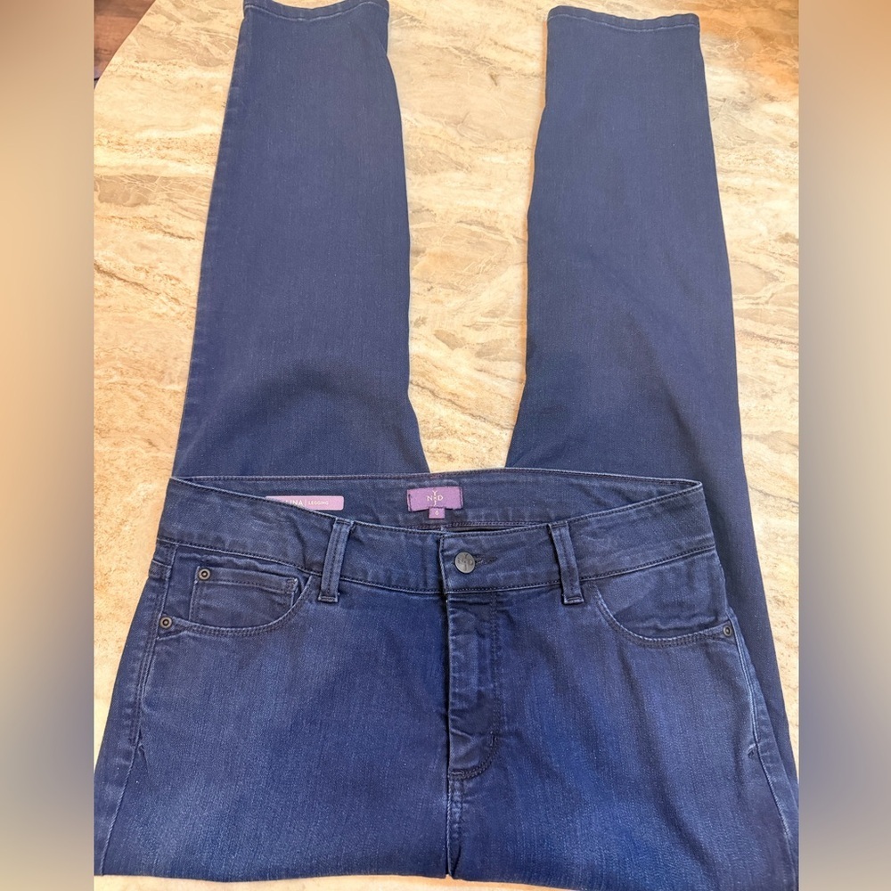 NYDJ Ami Skinny Legging Jeans Dark Wash Size 6 Stretch Denim
